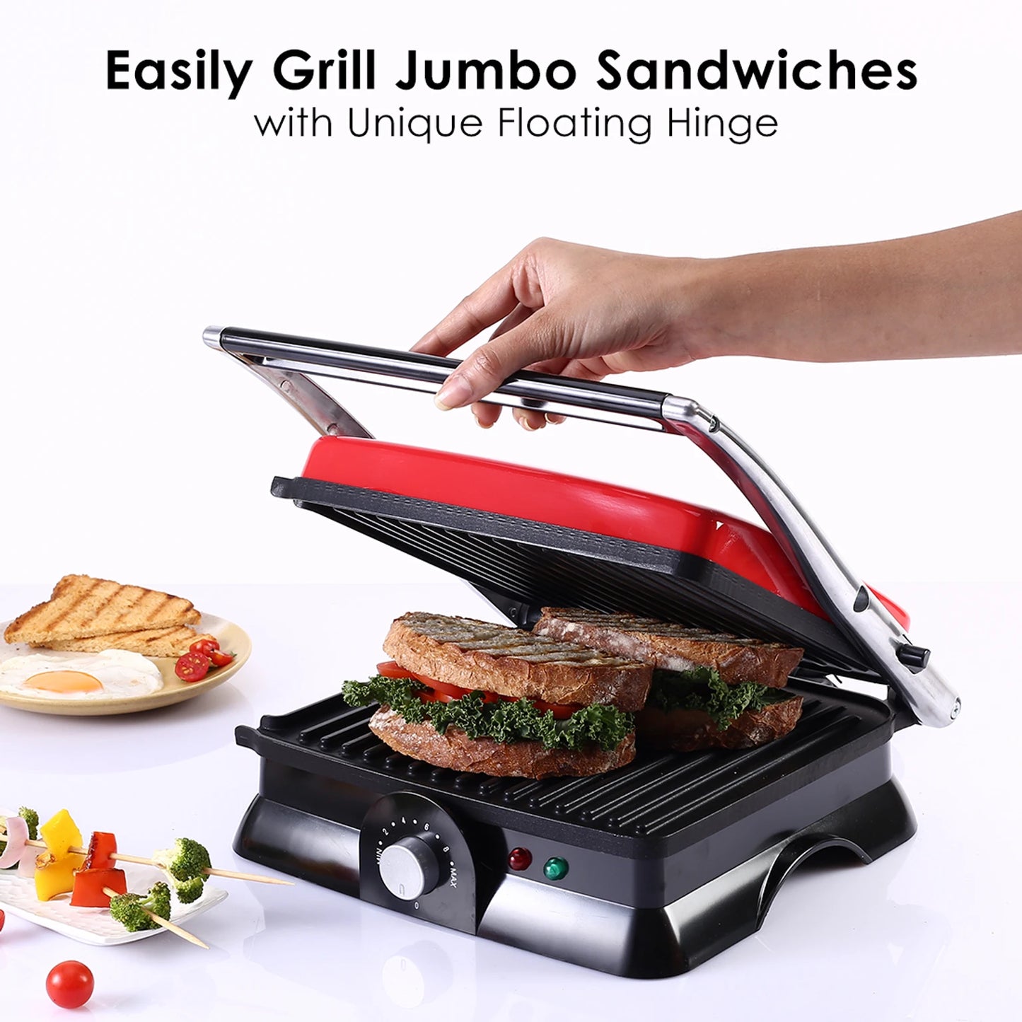 WONDERCHEF Crimson Edge Sanjeev Kapoor Tandoor | 1600W | Grill Sandwich Maker