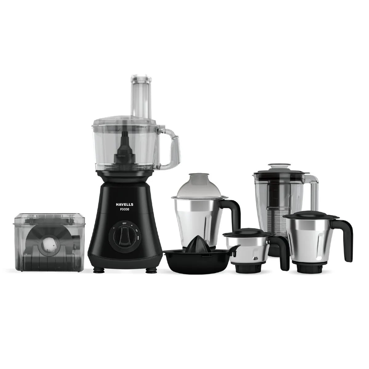 Havells Foodo | 750W | Mixer Grinder | Black | 5 Jar |