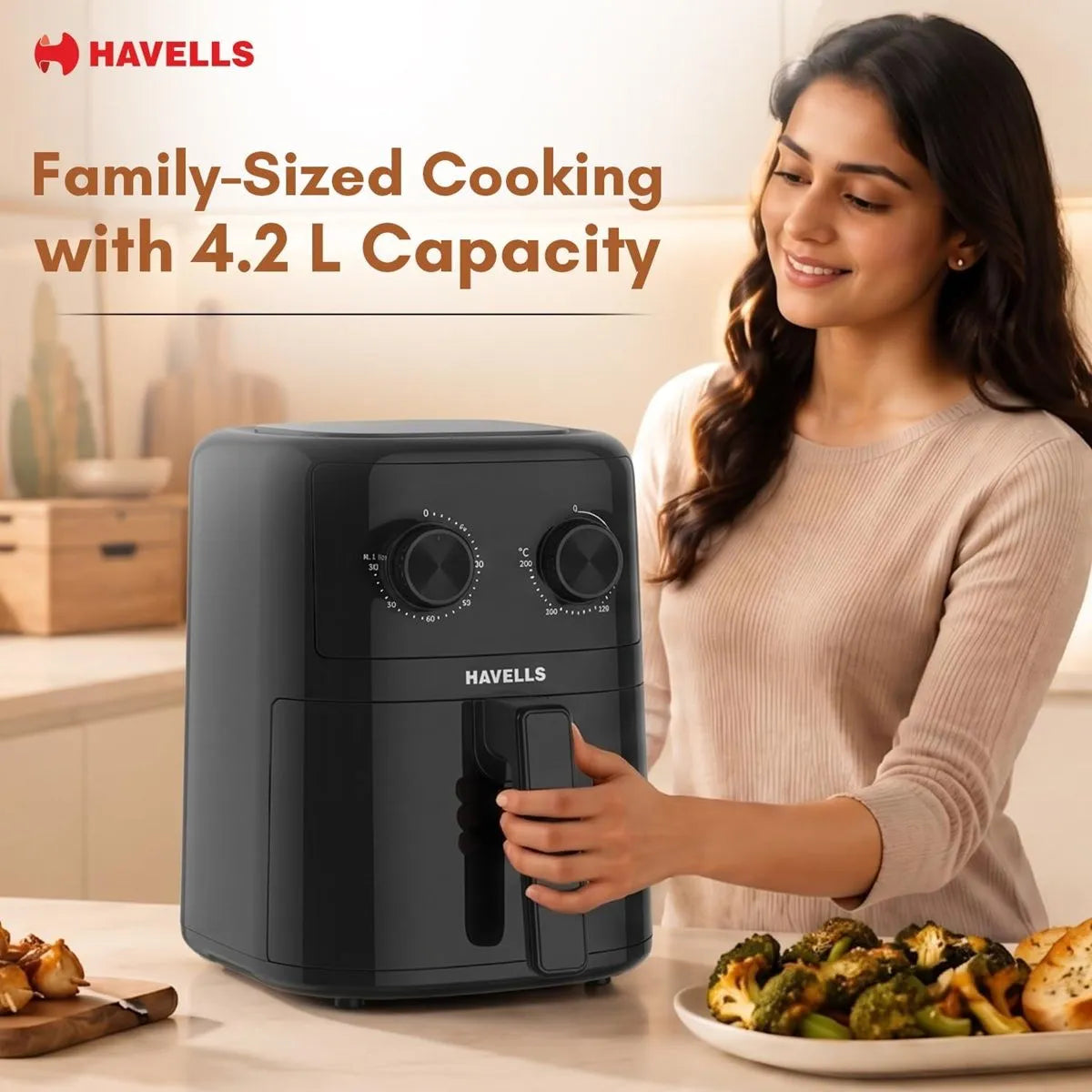PROLIFE AERO 4.2L Airfryer | 1350W | Overheat Protection |