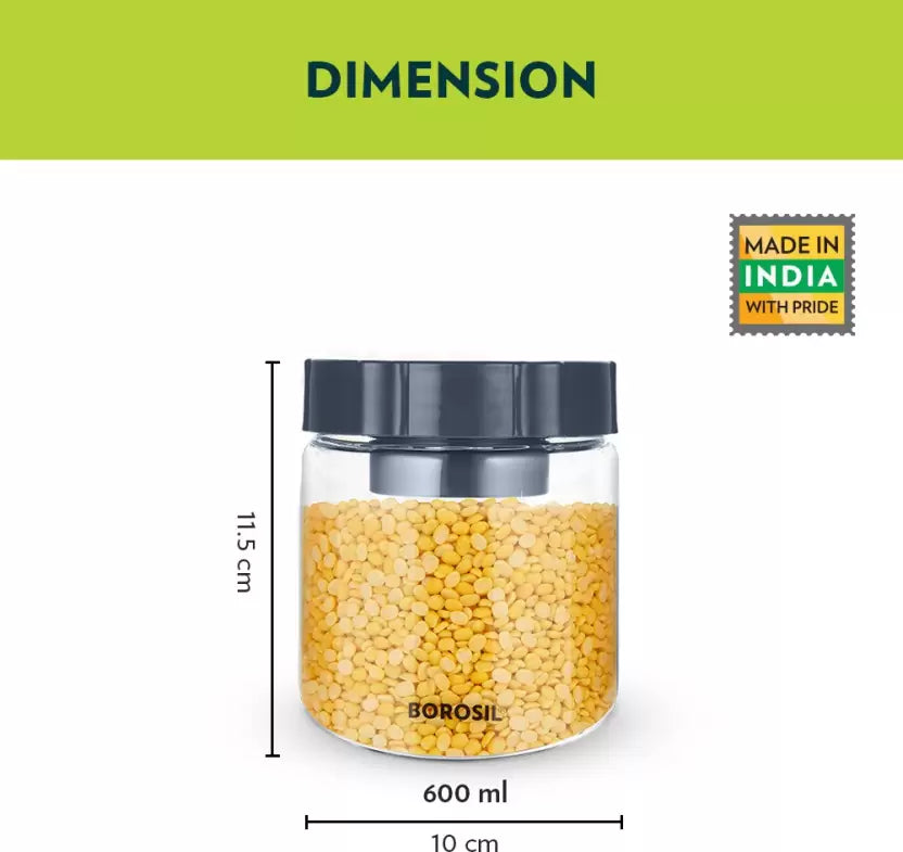 Buy Borosil Easyscoop Endura Jar- 600 ml