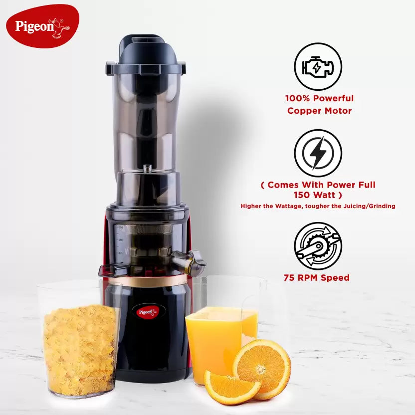 Pigeon Pure Mixer Grinder/Slow Juicer| Red |