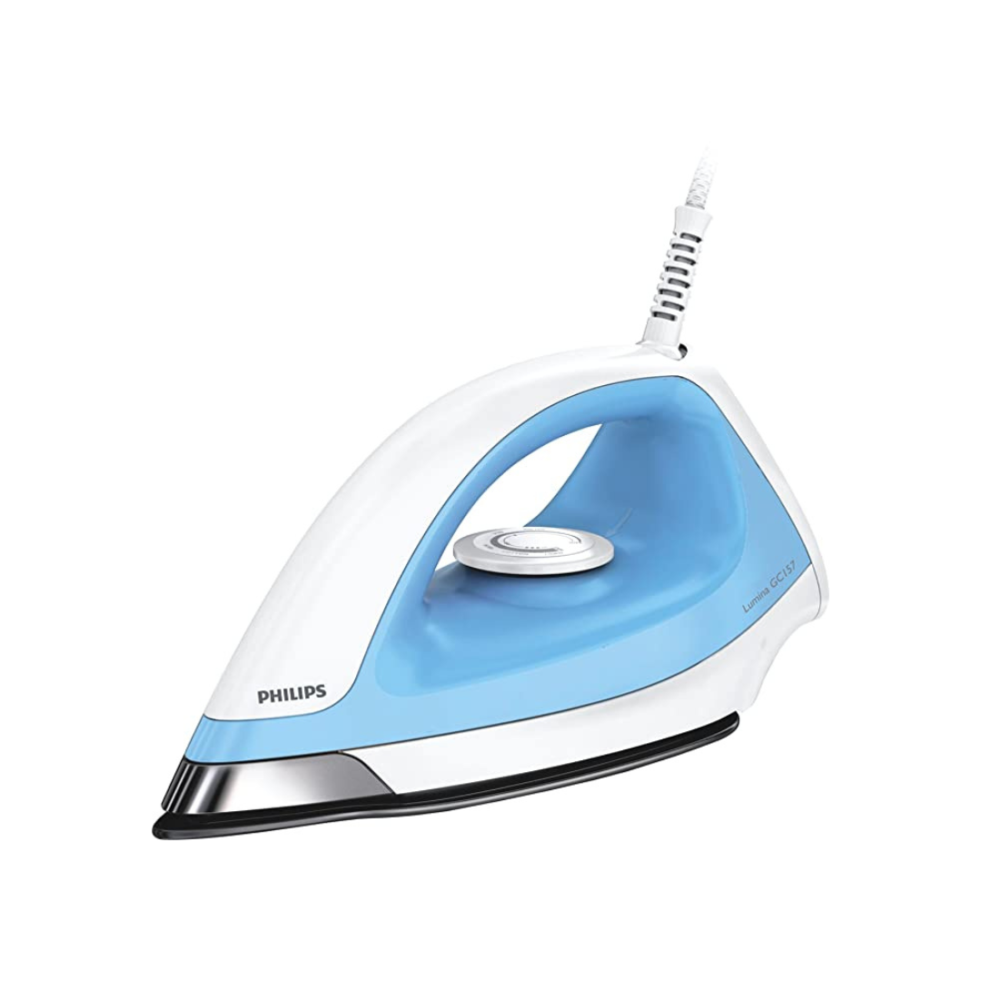 Philips GC157/02 1100-Watt Dry Iron (White/Blue)