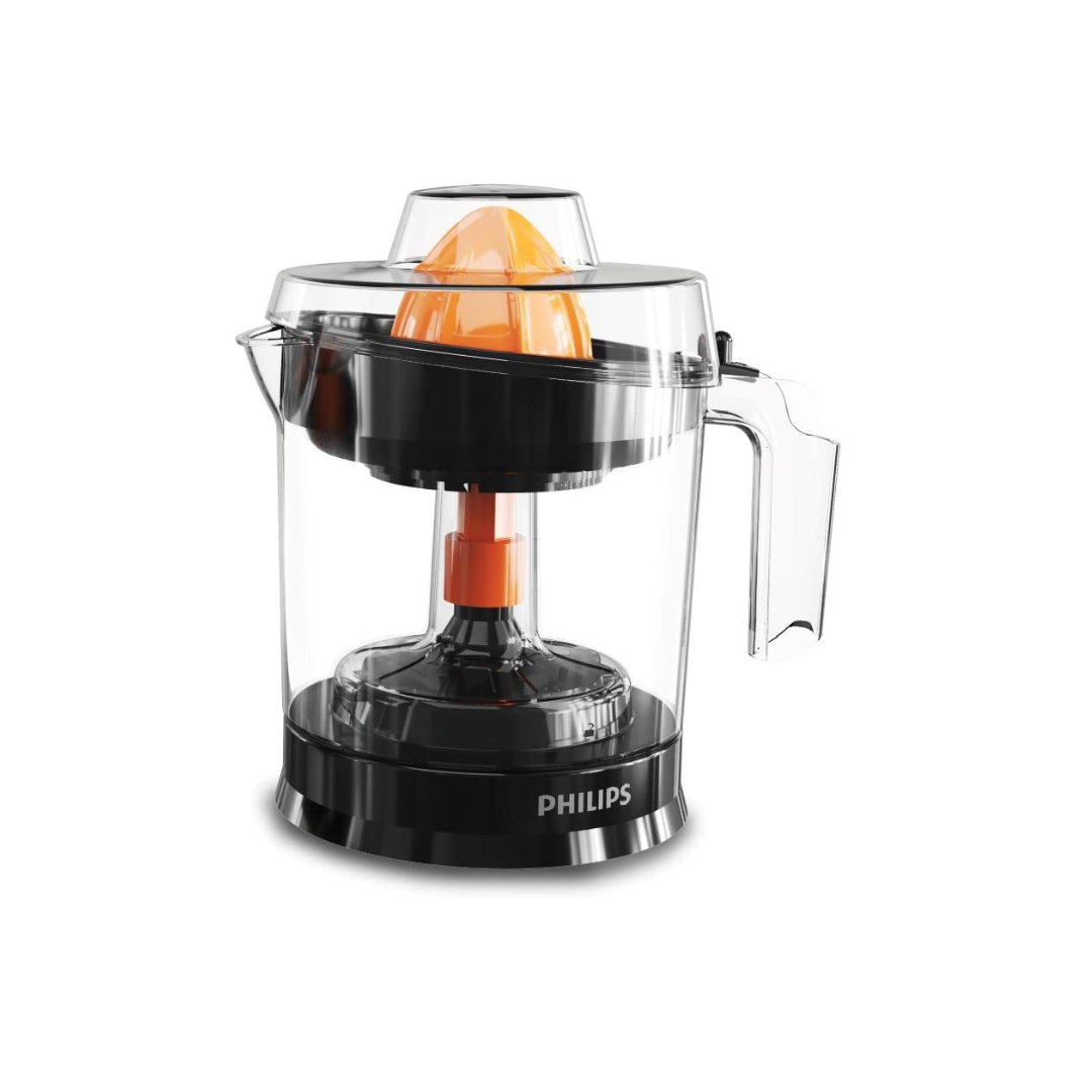 PHILIPS Citrus Press Juicer HR2799/00, Black & Transparent, Large