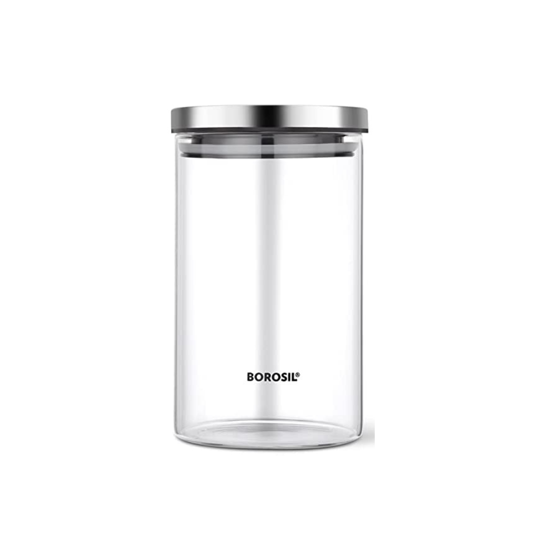 Buy Borosil Classic Glass Jar Air Tight Storage Container |900 ml|