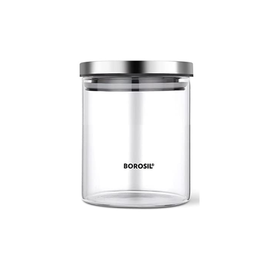 Buy Borosil Classic Glass Jar Air Tight Storage Container |600 ml|