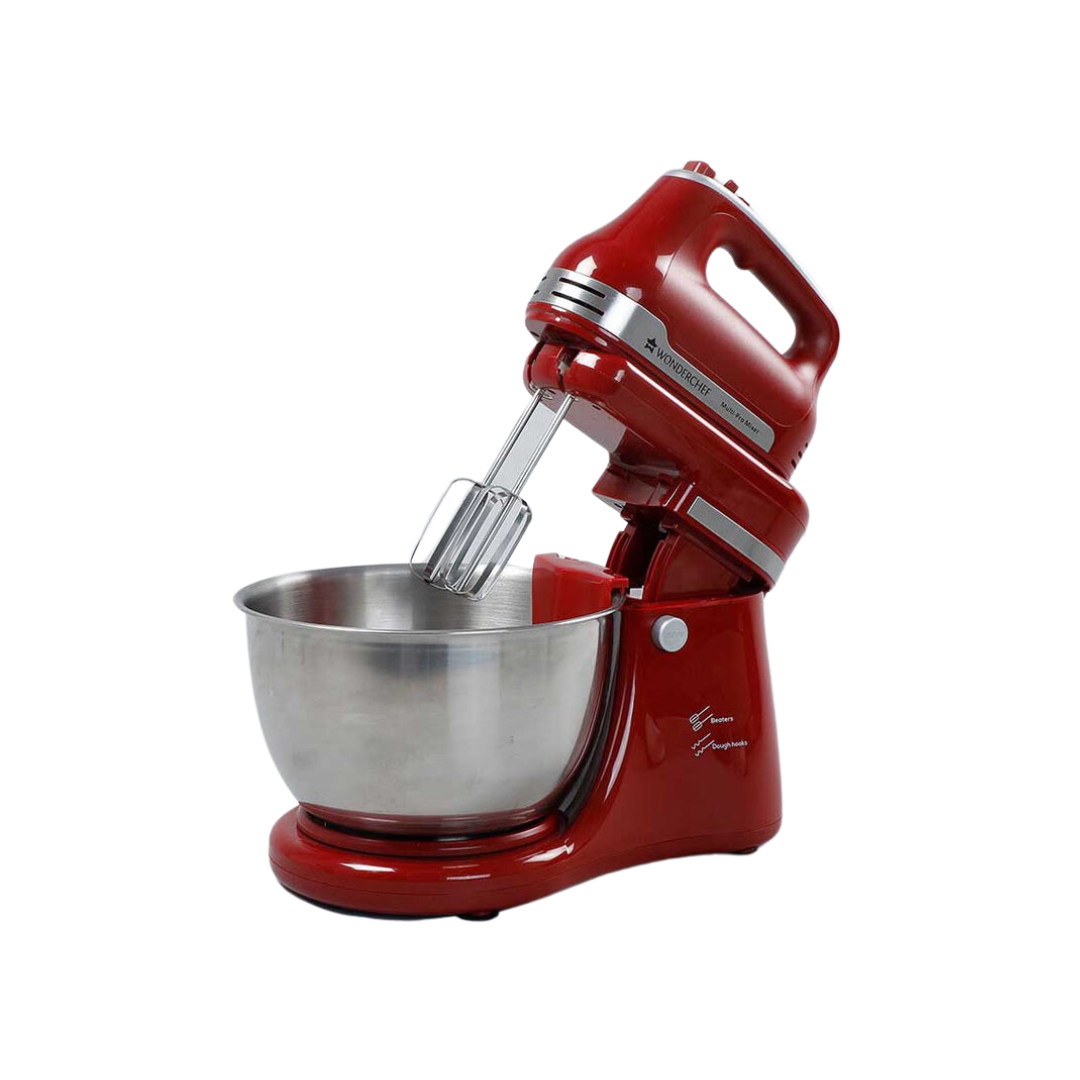 Wonderchef Stand Mixer Crimson Edge 4.5L Bowl/300W/Red