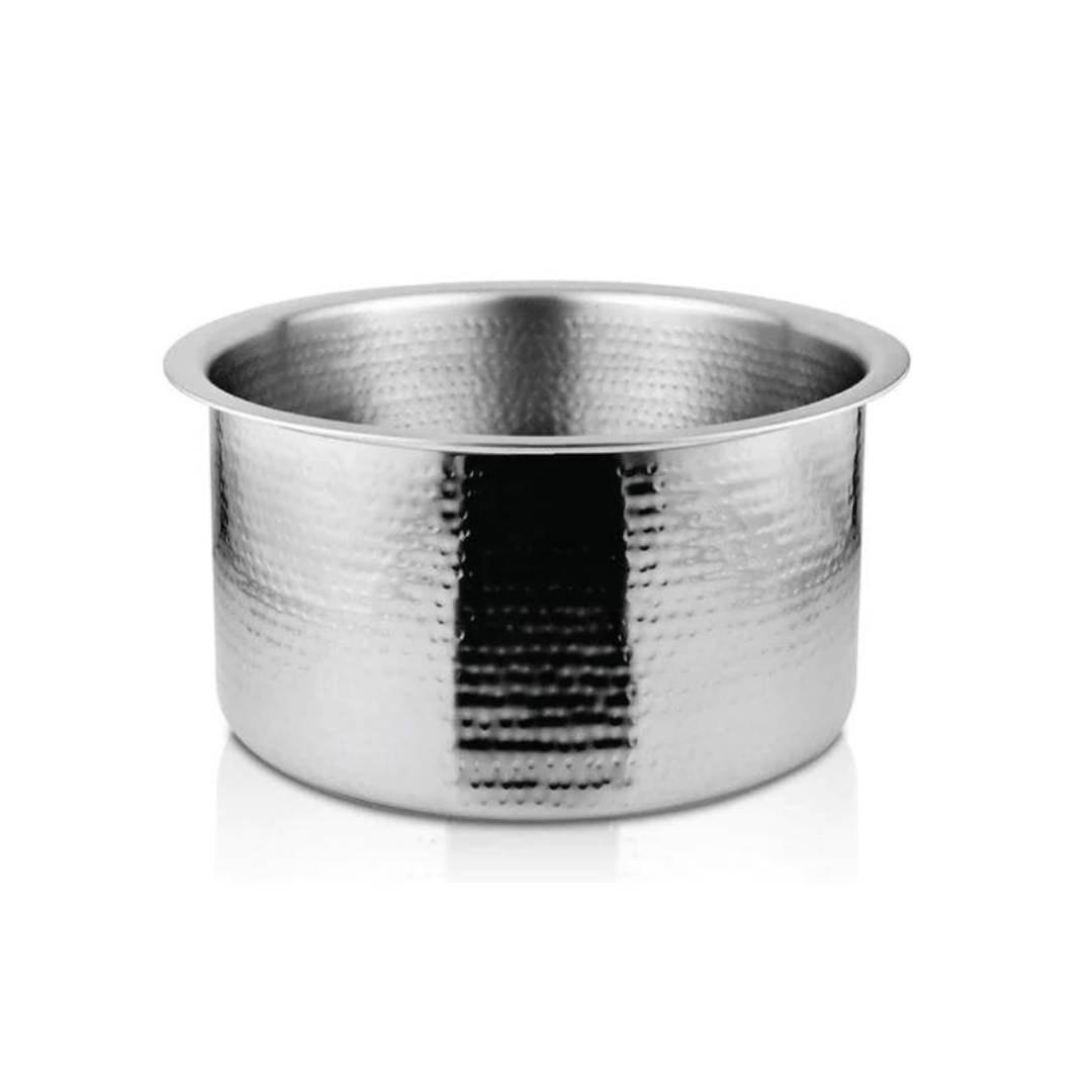 Shri & Sam Stainless Steel Heavy Weight Hammered Patila
