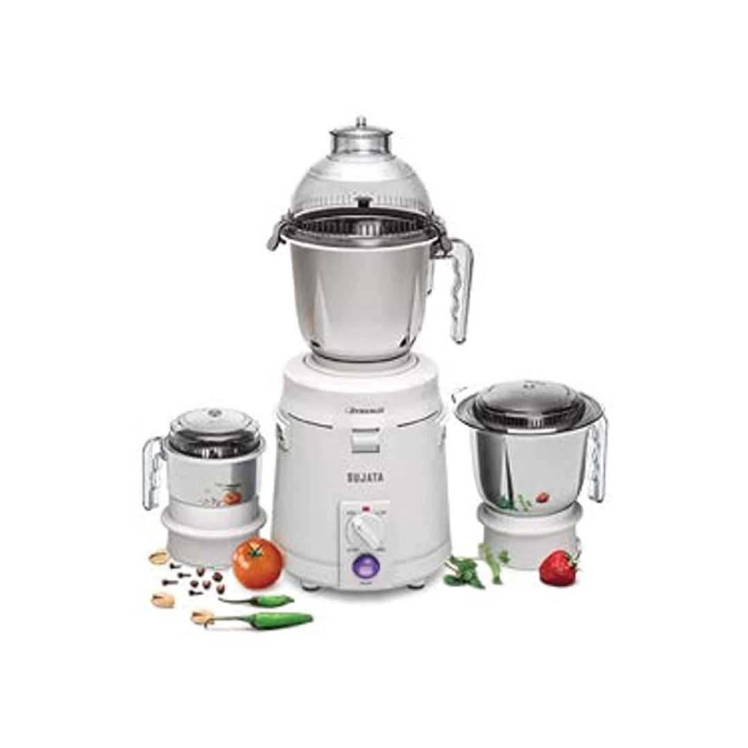 Sujata Dynamix DX Mixer Grinder 900W 3 Jars White Plastic Infinia Home and Kitchen