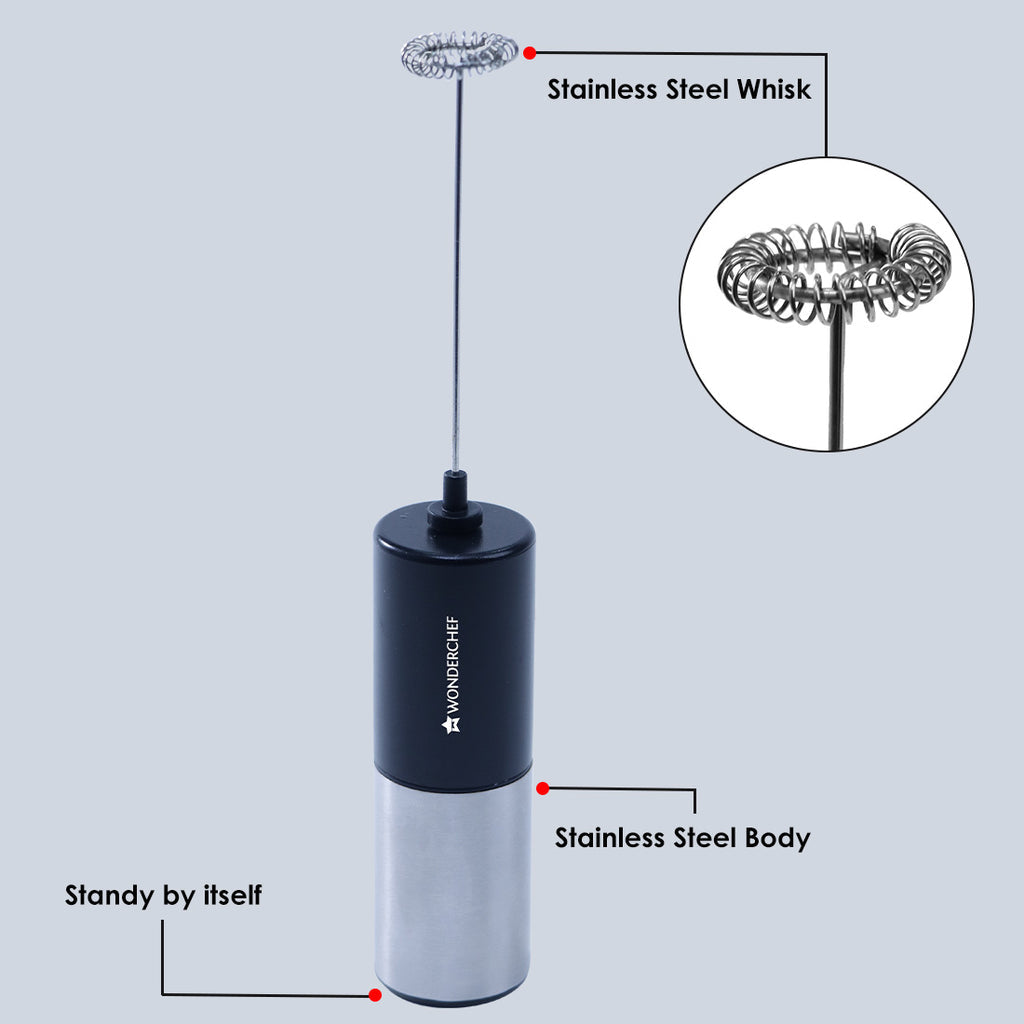 Wonderchef Regalia Milk Frother, 6W, Battery Operated