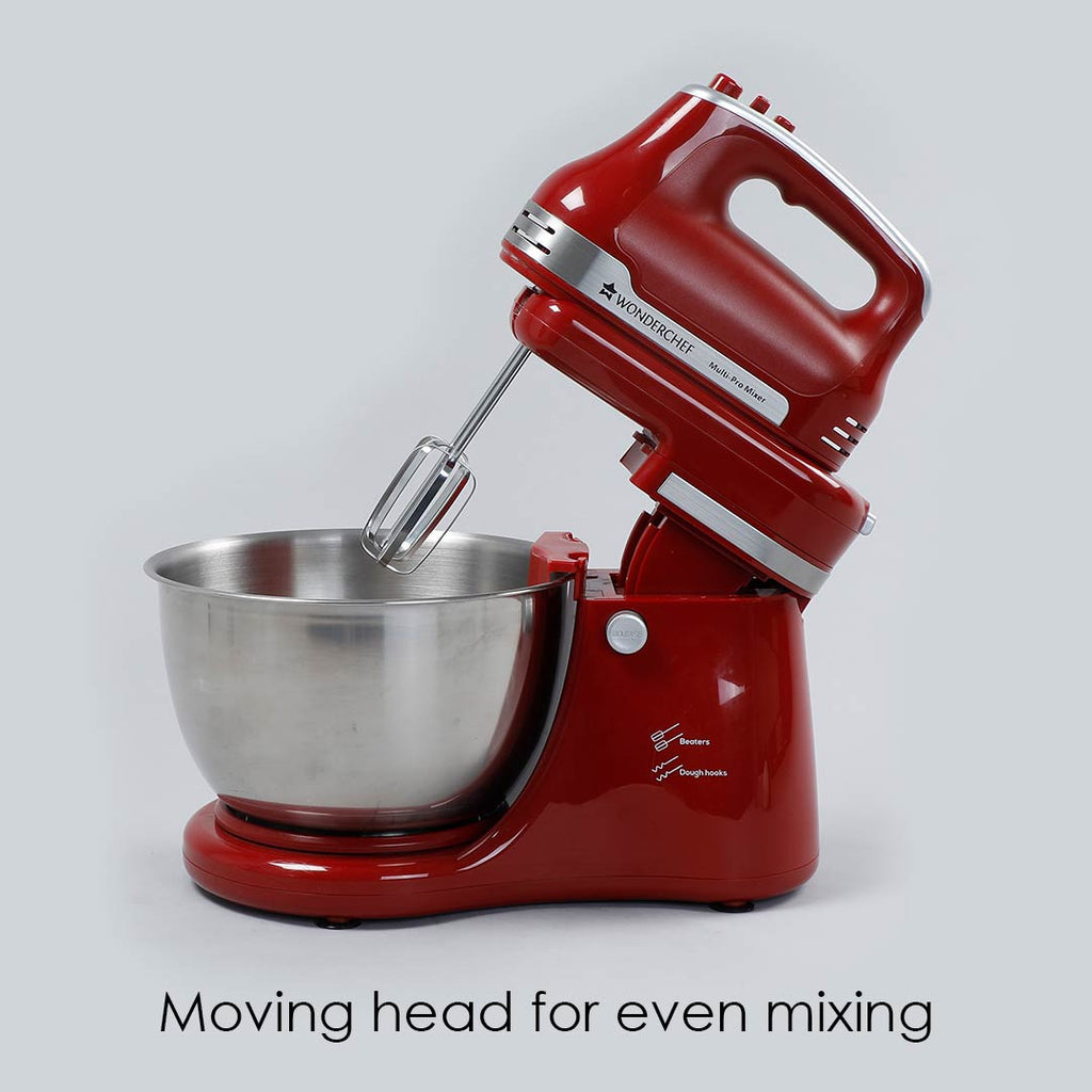 Wonderchef Stand Mixer Crimson Edge 4.5L Bowl/300W/Red