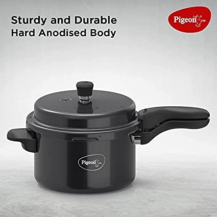 Pigeon Titanium Pressure Cooker Outer Lid IB | Black |