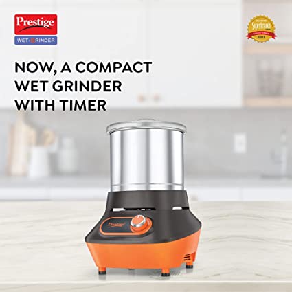 Prestige Vertical PVG Wet Grinder with Stainless Steel Drum (2 L)