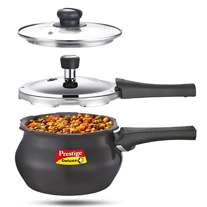 Prestige Deluxe Duo Plus Outer Lid Handi Pressure Cooker