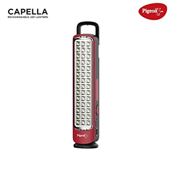 Pigeon Capella LED Rechargeable Emergency Lamp | Red |