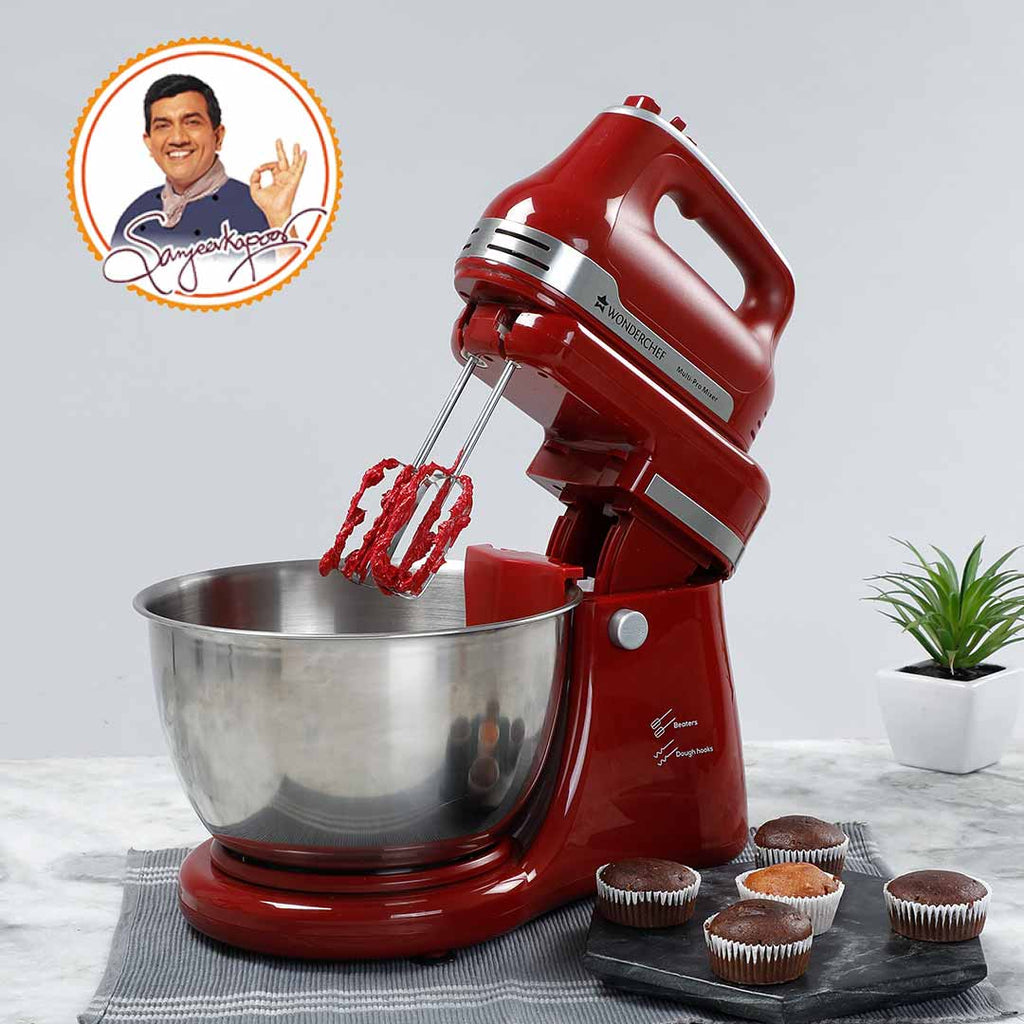 Wonderchef Stand Mixer Crimson Edge 4.5L Bowl/300W/Red