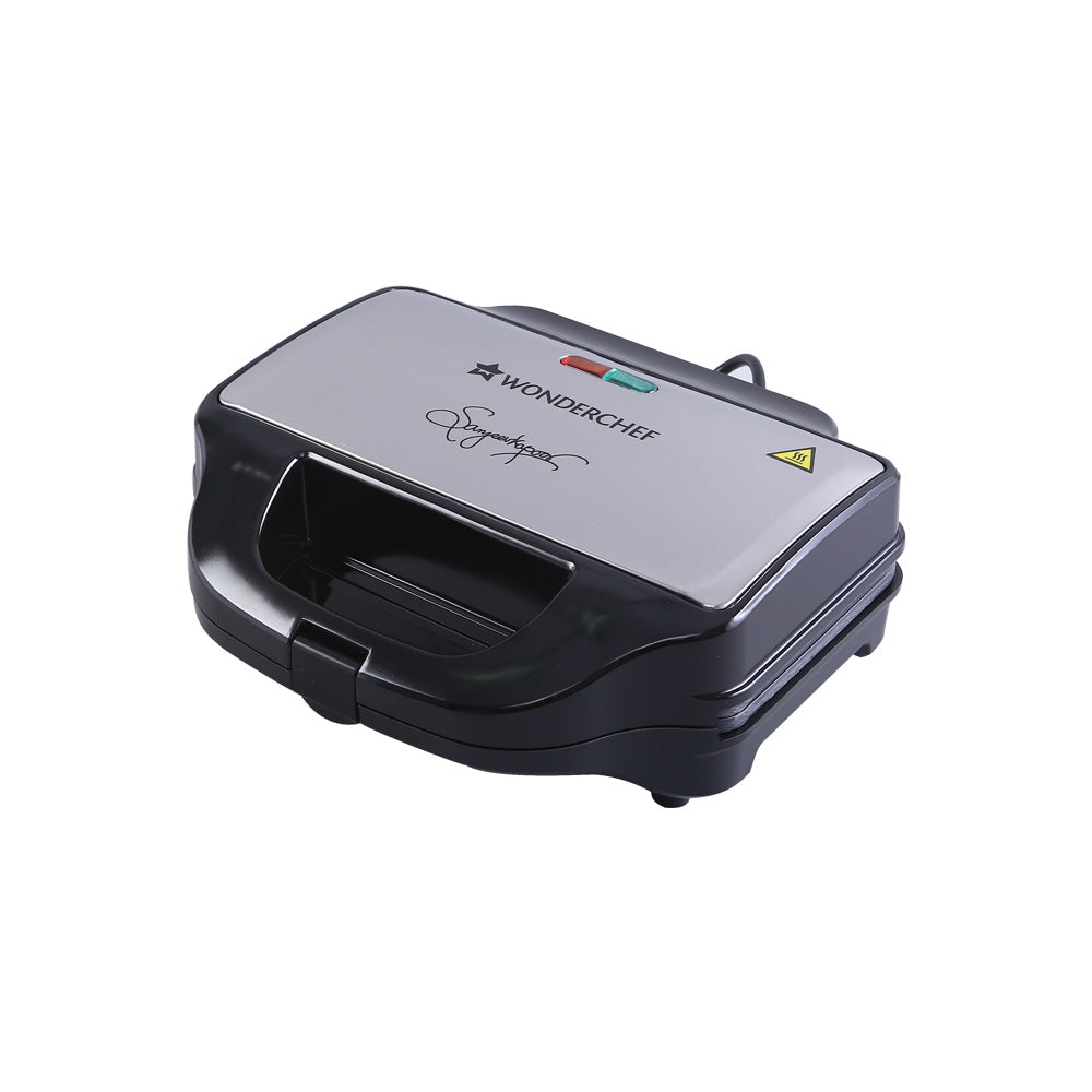 Wonderchef Prato Plus 3 in 1 Grill Sandwich, Grill & Waffle Maker, 900W, 1 Year Warranty