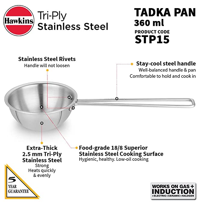 Hawkins Tadka Pan, 360 ml