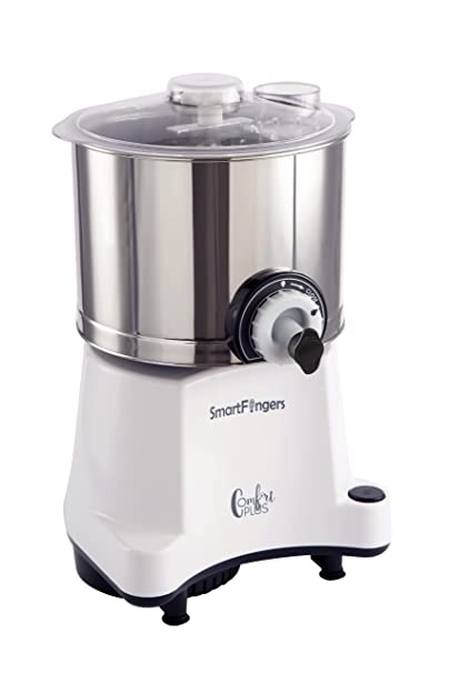 SmartFingers Comfort Plus Table Top Magic Wet Grinder 230V 2 Liter, White