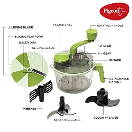 Pigeon Tornado Turbo Food Processor Manual Chopper 1.5 L