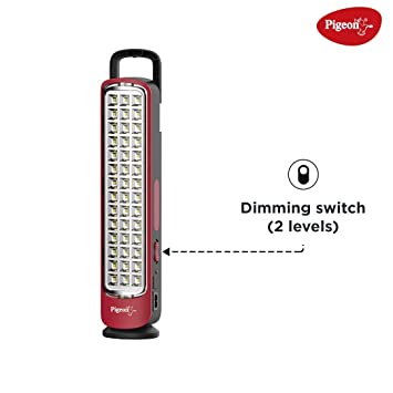 Pigeon Capella LED Rechargeable Emergency Lamp | Red |