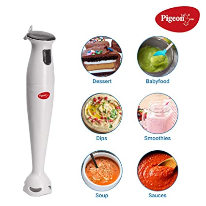 Pigeon Tornado Hand Blender (150 W, White)