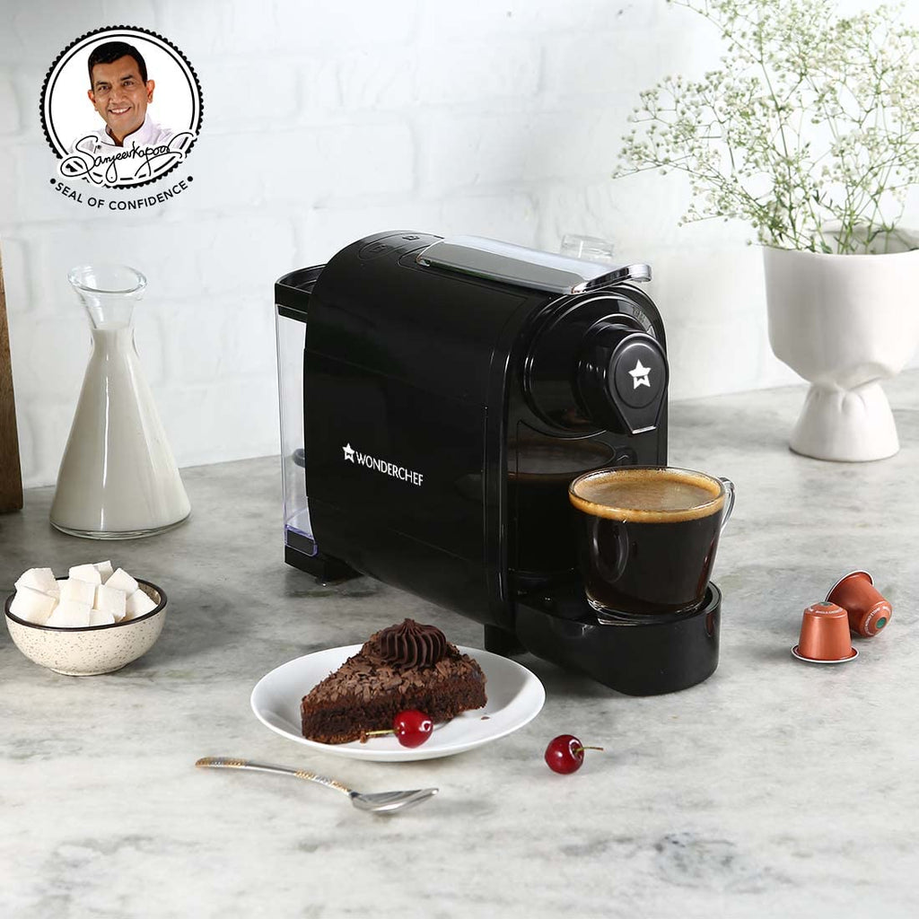 Wonderchef Regalia Capsule Coffee Machine with Frother 1400W