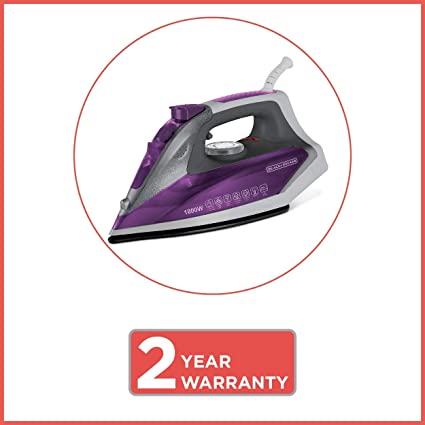 BLACK+DECKER 1800 Watts Steam Iron Press