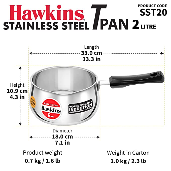 Hawkins Stainless Steel Tpan