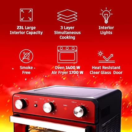 Wonderchef Crimson Edge Air Fryer Oven 23L
