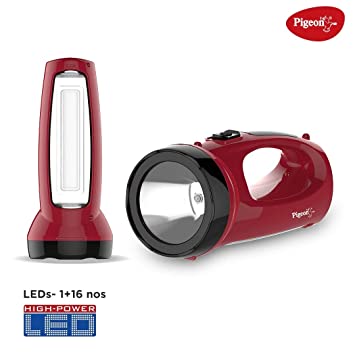 Pigeon Rigel LED Emergency Rechargeable Lamp 900 mAH | Red |