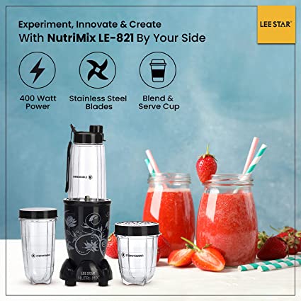LEE STAR Portable Mixer Blender Grinder Machine 400W