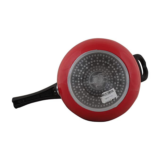 Prestige Deluxe Plus Mini Junior Outer Lid Pressure Handi, Flame Red 3 Litre