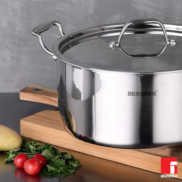 Bergner Argent Tri-Ply Stainless Steel Casserole