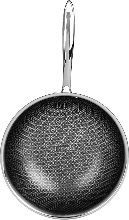 Bergner Hi-tech Stainless Steel Triply Wok/Kadai