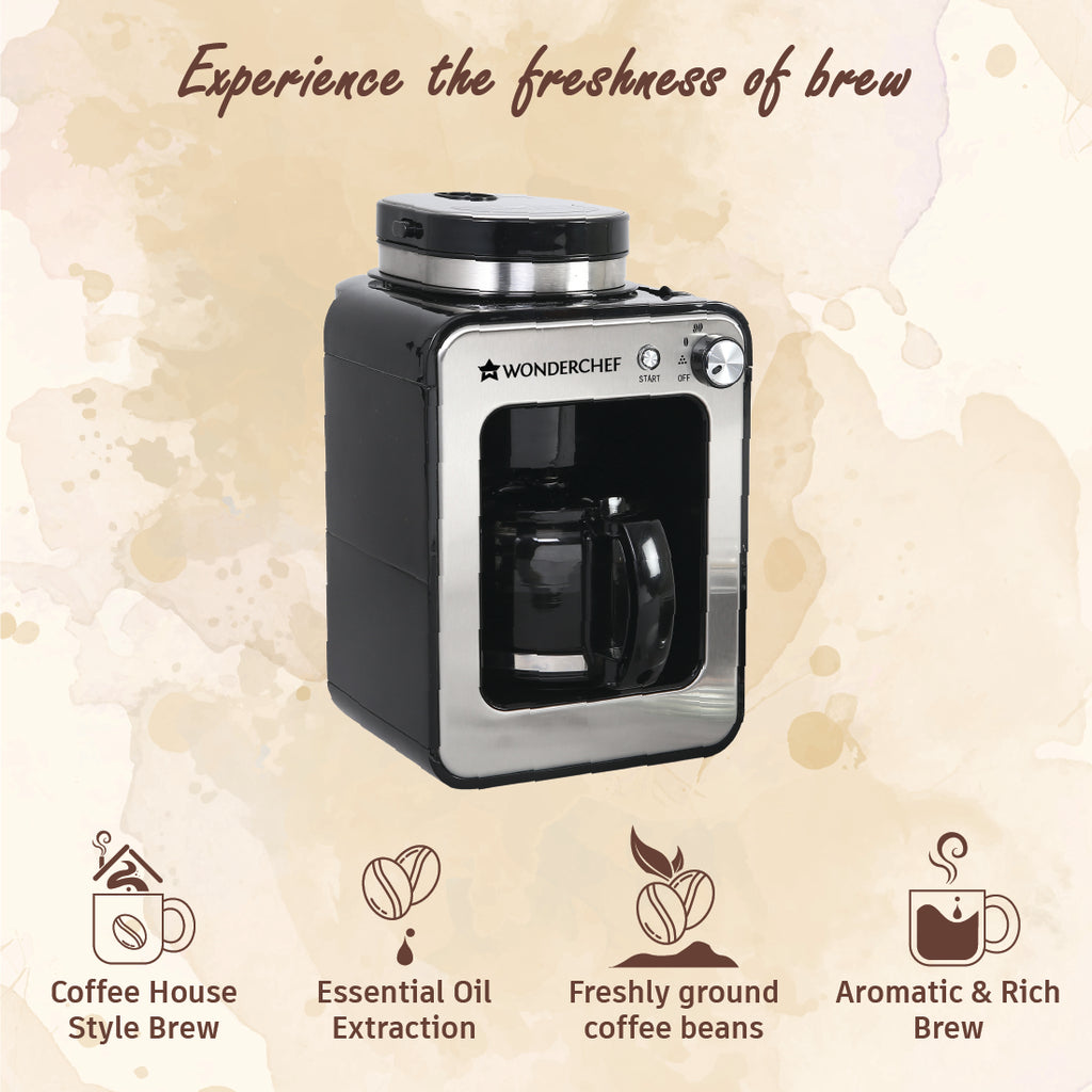 Wonderchef Regalia Bean-to-Cup Brew Coffee Maker