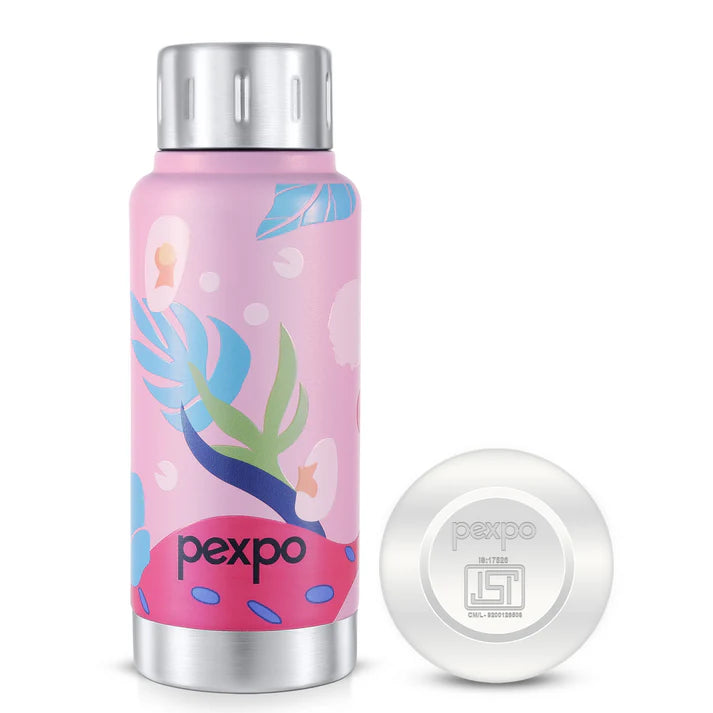 Pexpo Cameo Art Hot & Cold Water Bottle | 300 ml | Double Wall |
