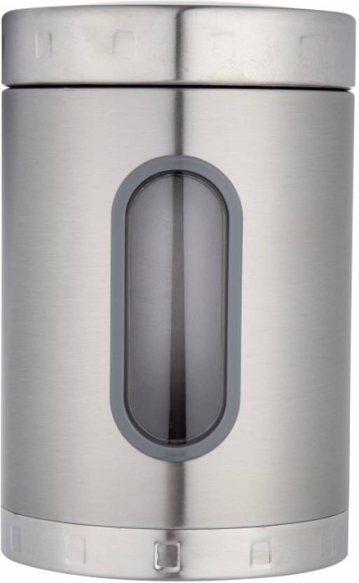 Dubblin Stainless Steel Storage jar container Fresher clear visible window