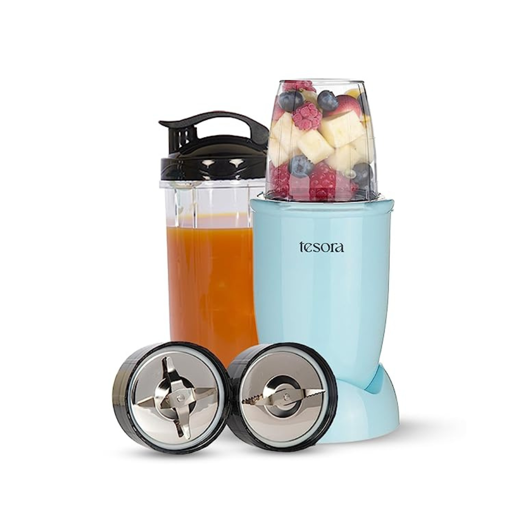 Tesora Nutri-Flash 400W Mixer, Grinder & Blender | Blue | Comes with 2 ...