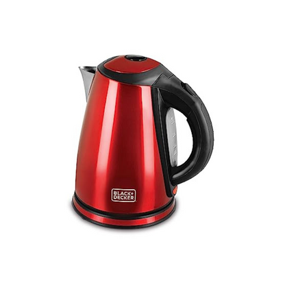 BLACK+DECKER Stainless Steel Electric Kettle | Red | 1.8-Litre