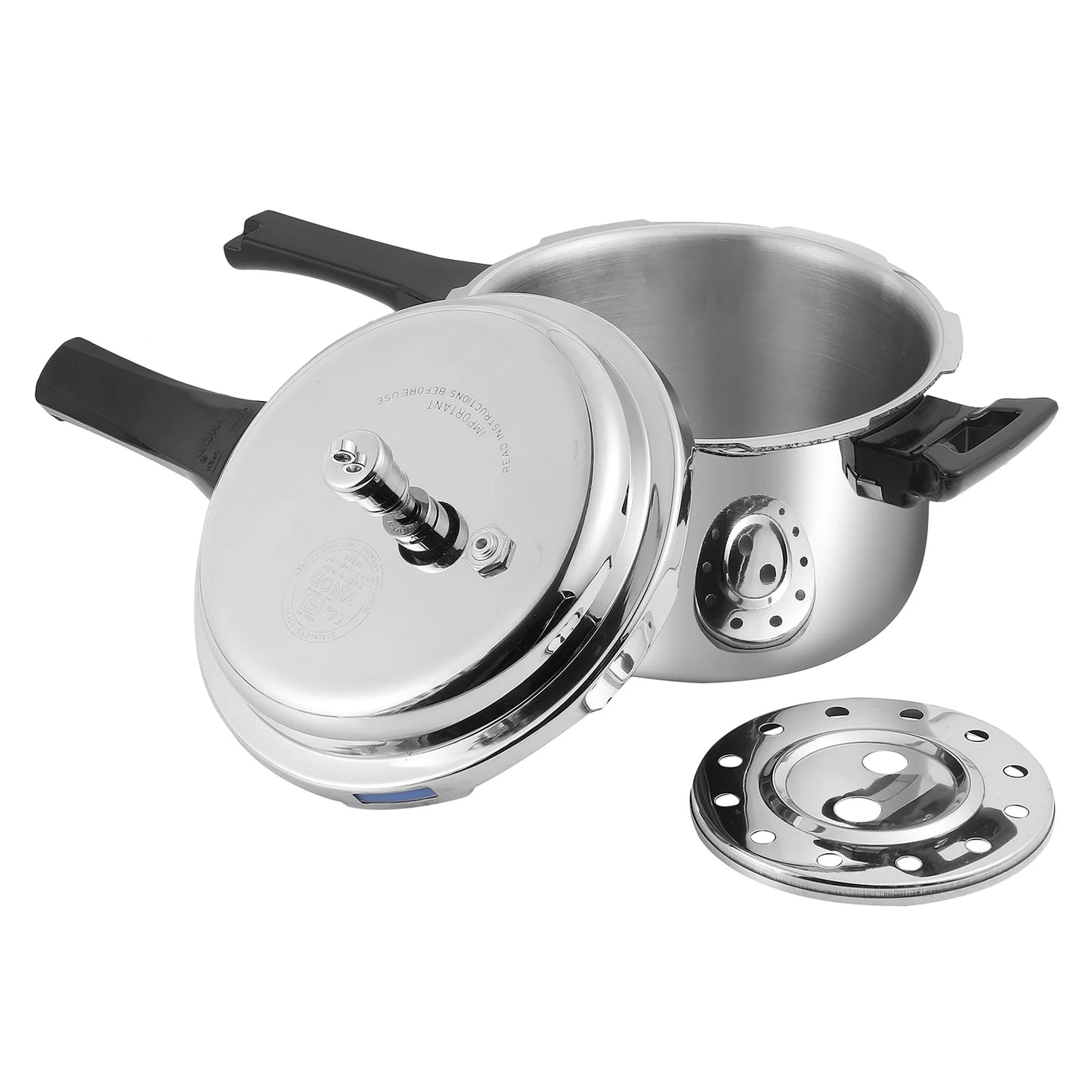 Vinod Platinum Triply Stainless Steel Pressure Cooker | 2 Litre |