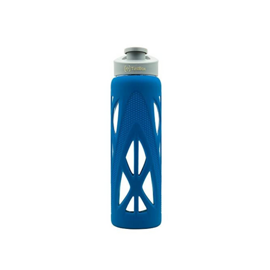 TintBox Borosilicate Glass Bottle | Power Blue