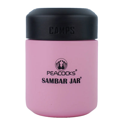 PE Birds Camp | Sambar Jar | 350ml |  spillproof lid | Portable Design |