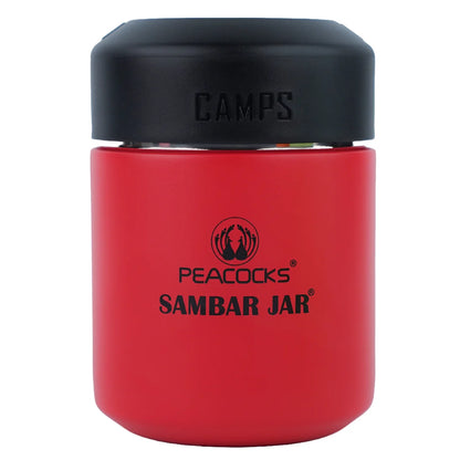 PE Birds Camp | Sambar Jar | 350ml |  spillproof lid | Portable Design |
