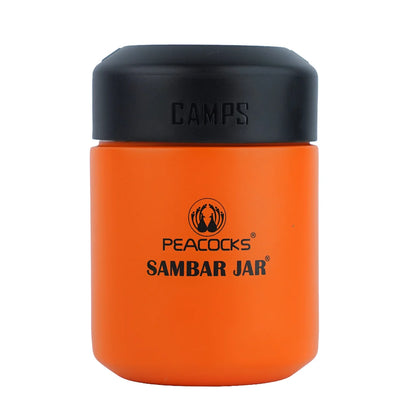 PE Birds Camp | Sambar Jar | 350ml |  spillproof lid | Portable Design |