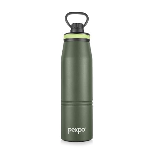 Pexpo Altros Stainless Steel Hot & Cold Vacuum Insulated Flask | 1000ML | Loop Handle |