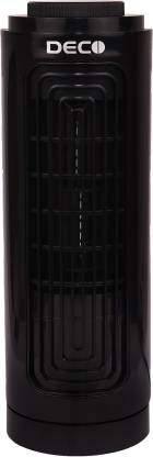 Deco Air Tower Trendy Portable Mini Indoor Fan | Black | 20 W | Lightweight | 1 Year Warranty |