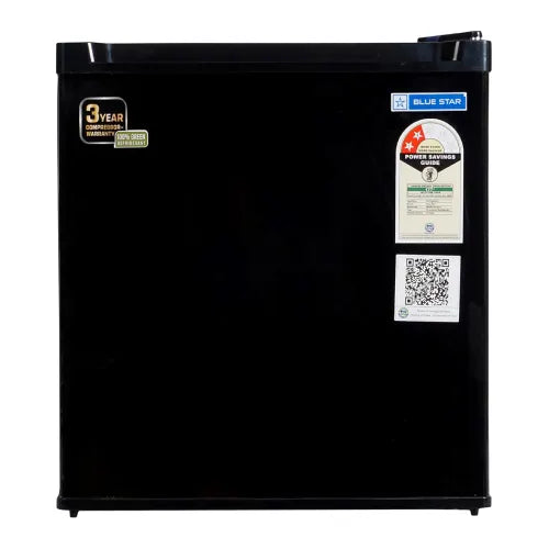 Blue Star Mini Bar | 50 Litre | Black & Grey | Mini Bar Refrigerators | Single Door |