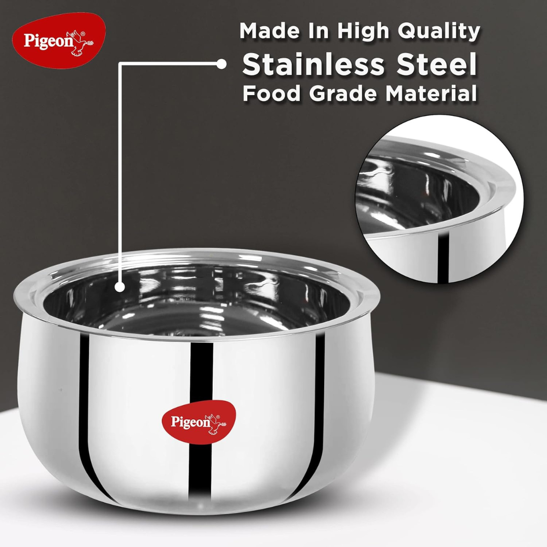 Pigeon Stainless Steel Casserole with Double Walled Insulation | 5500 ml |