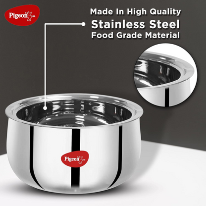 Pigeon Stainless Steel Casserole with Double Walled Insulation | 1500 ml |