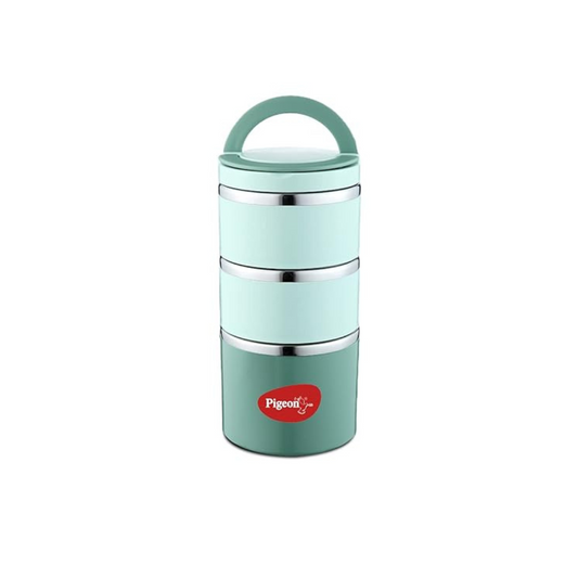 Pigeon Thermo Warm & Fresh-Fresh Tiffin Box 3- Green